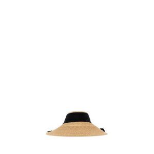 HELEN KAMINSKI Straw Visor Hat Women BEIGE O TAN Caps & Hats